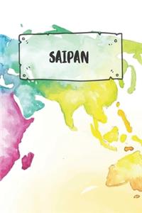 Saipan: Ruled Travel Diary Notebook or Journey Journal - Lined Trip Pocketbook for Men and Women with Lines