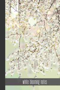white blooming notes