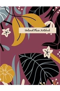 Unlined Plain Notebook