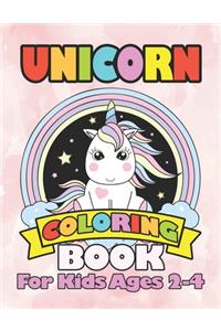 Unicorn Coloring Book for Kids Ages 2-4