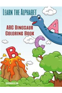 Learn the Alphabet - ABC Dinosaur Coloring Book