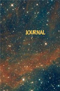 Journal: Dot Grid Journal- Galaxy Journal Notebook- Dotted Matrix Notebook- Bullet Dot Grid Planner- Sketchbook Diary- 100 pages (50 sheets)-Galaxy Space Not