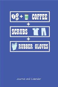Coffee Scrubs Rubber Gloves