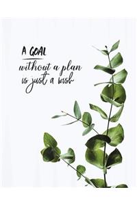 A Goal Without A Plan Is Just A Wish