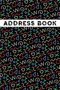 Colorful Doodles Address Book: Alphabetical. Addresses, Numbers, Emails, Birthdays. Over 400 Slots for Important Contacts. 110 Pages, 6x9 Inches (15.24 X 22.86 CM)