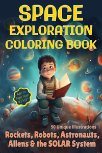 Space Exploration Coloring Book