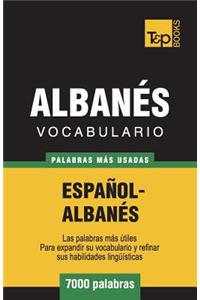 Vocabulario Español-Albanés - 7000 palabras más usadas