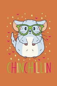 Chinchillin: 110 Lined Pages 6 X 9 Inches Rodent Notebook, Journal or Dairy Birthday or Christmas Gift Idea for Women, Men and Kids