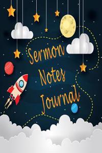 Sermon Notes Journal: Space Notes Prayer Journal Lettering Calligraphy Creative Motivations Write Record Remember