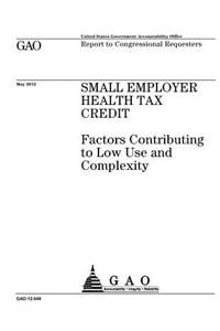 Small employer health tax credit