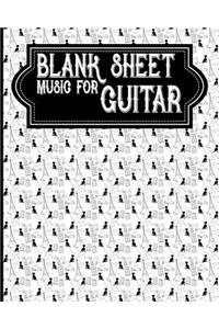 Blank Sheet Music for Guitar