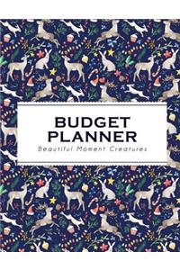 Budget Planner: Christmas Tiny Cute Reindeers and Rabbits 2018 Budget Planner - Monthly Bill Tracker for Family Budget Plan: Jumbo Size 8.5x11