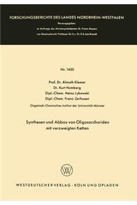 Synthesen und Abbau von Oligosacchariden mit verzweigten Ketten