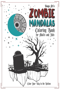 Zombie Mandalas Coloring Book for Adults and Kids