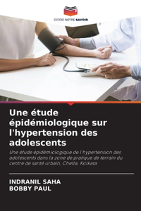 étude épidémiologique sur l'hypertension des adolescents