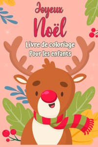 Livre de coloriage joyeux Noel pour les enfants 4-8