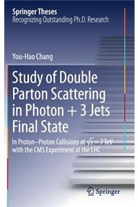 Study of Double Parton Scattering in Photon + 3 Jets Final State