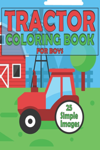 Tractor Coloring Book for Boys