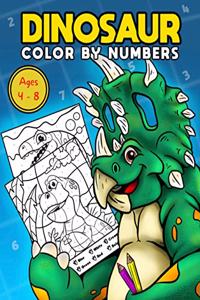 Dinosaur Color By Numbers