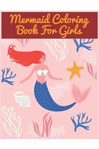 Mermaid Coloring Book For Girls