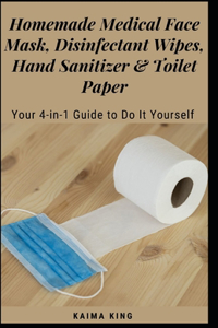 Homemade Medical Face Mask, Disinfectant Wipes, Hand Sanitizer & Toilet Paper