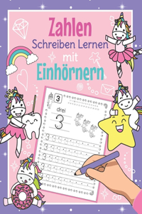 Zahlen Schreiben Lernen mit Einhörnern