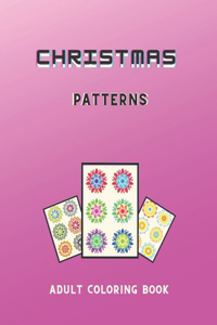 Christmas Patterns Adult Coloring Book