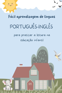 Fácil aprendizagem de línguas Português-Inglês para praticar a leitura na educação infantil