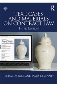 Text, Cases and Materials on Contract Law