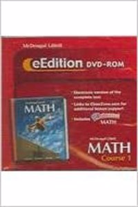 McDougal Littell Math Course 1: Eedition CD-ROM Course 1 2007