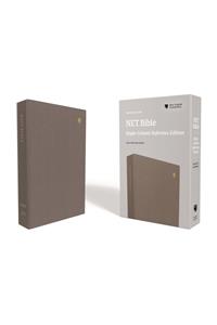 Net Bible, Single-Column Reference, Cloth Over Board, Gray, Comfort Print