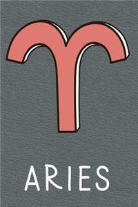 Aries Zodiac Sign Notebook