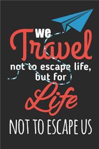 We Travel Not to Escape Life