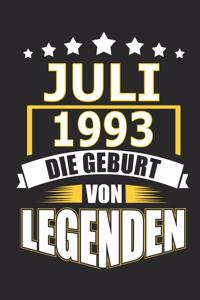 Juli 1993 Die Geburt von Legenden
