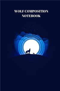 Wolf Composition Notebook