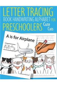 Letter Tracing Book Handwriting Alphabet for Preschoolers Cute Cats
