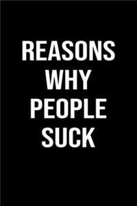 Reasons Why People Suck