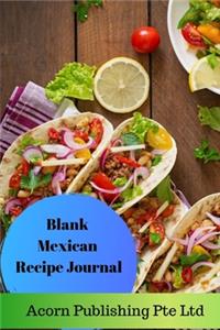 Blank Mexican Recipe Journal