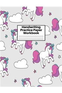 Handwriting Practice Paper Workbook