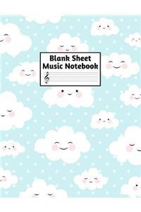 Blank Sheet Music Notebook
