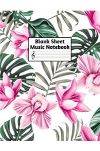 Blank Sheet Music Notebook