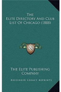 The Elite Directory and Club List of Chicago (1888)
