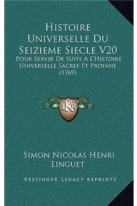 Histoire Universelle Du Seizieme Siecle V20