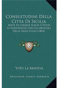 Consuetudini Della Citta Di Sicilia
