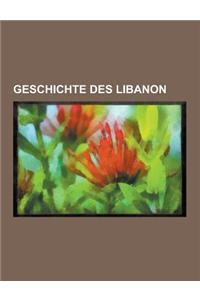 Geschichte Des Libanon