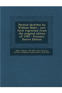Poetical Sketches by William Blake