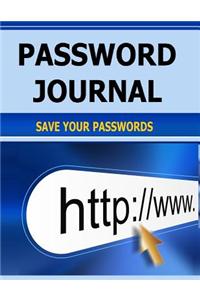 Password Journal: Save Your Passwords