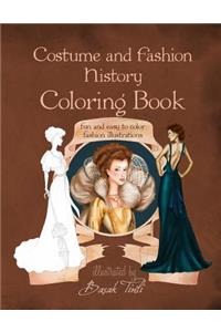 Costume and Fashion History Coloring Book