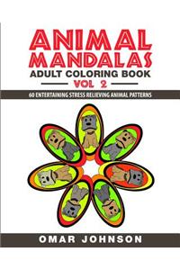 Animal Mandalas Adult Coloring Book Vol 2