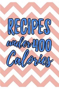 Recipes Under 400 Calories